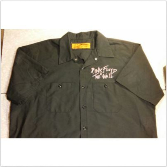 Pink Floyd The Wall Black Button Up Uniform Shirt - Picture 3 of 9
